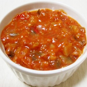 茄子と挽き肉のトマトソース